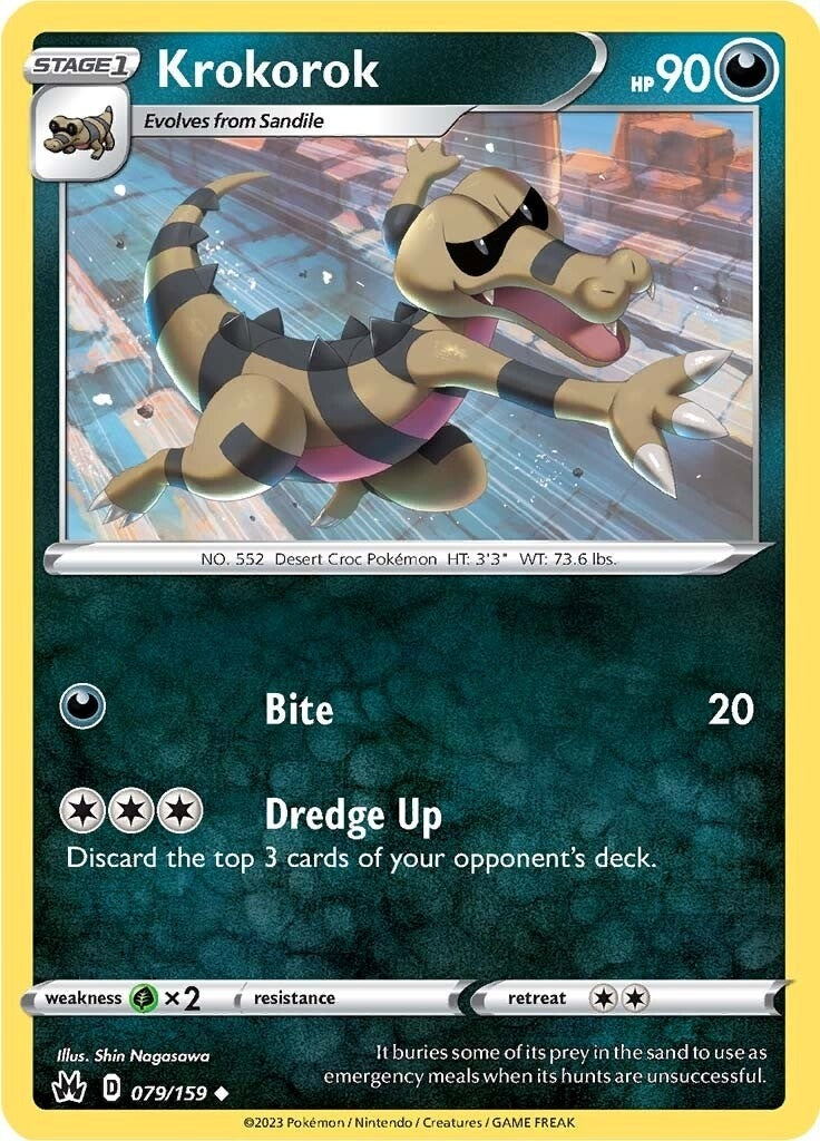 Image for Krokorok (079/159) (SWSH: Crown Zenith) - Pokemon