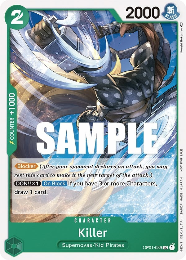 Image for Killer (Promotion Pack 2023) (OP01-039) (One Piece Promotion Cards) - One Piece Card Game