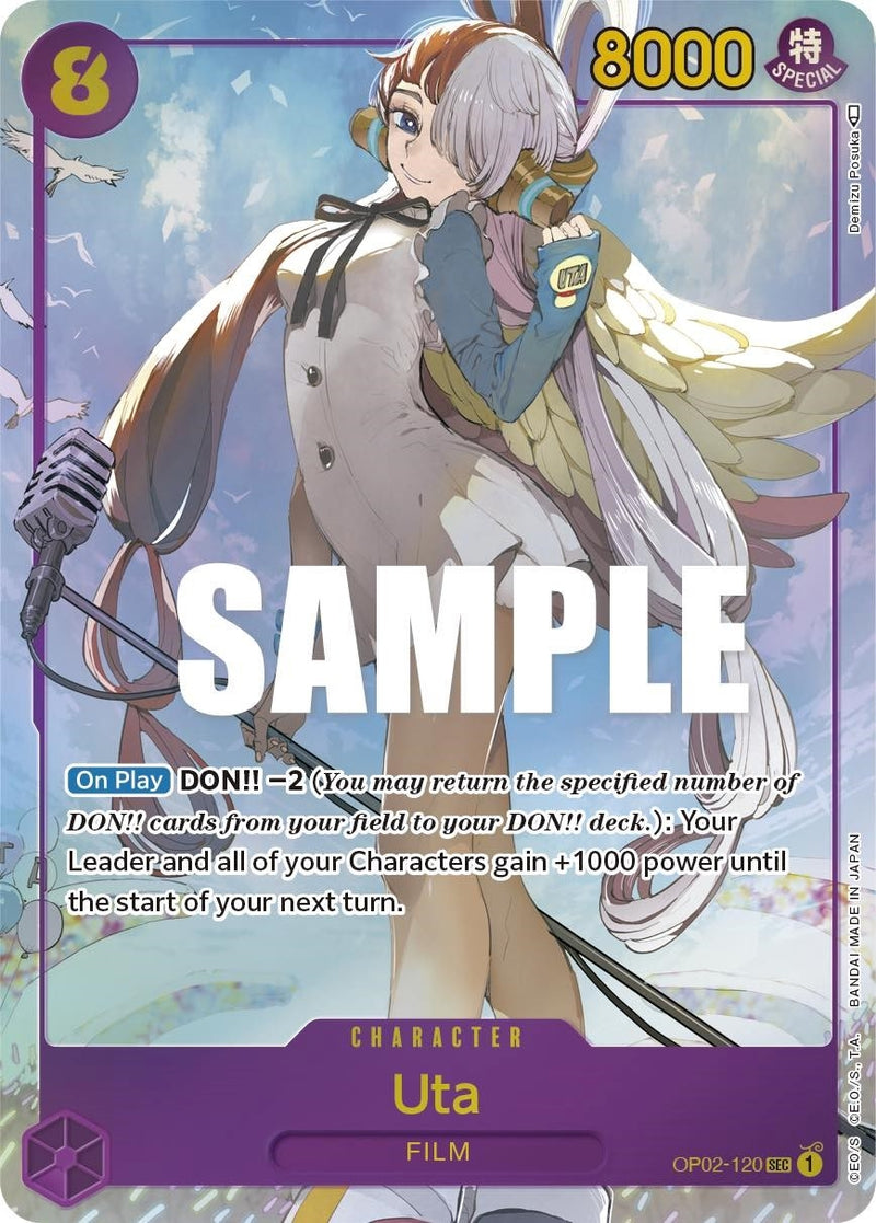 Uta (Alternate Art) (OP02-120) (Paramount War)