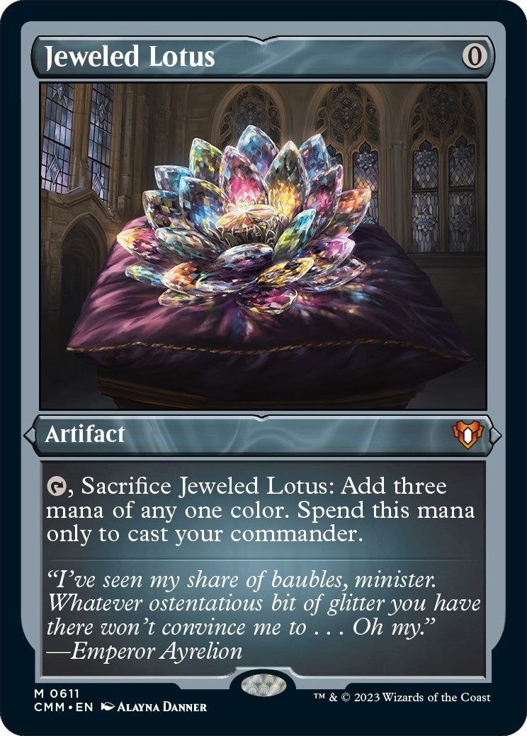 Jeweled Lotus (Foil Etched) (611) (Commander Masters)