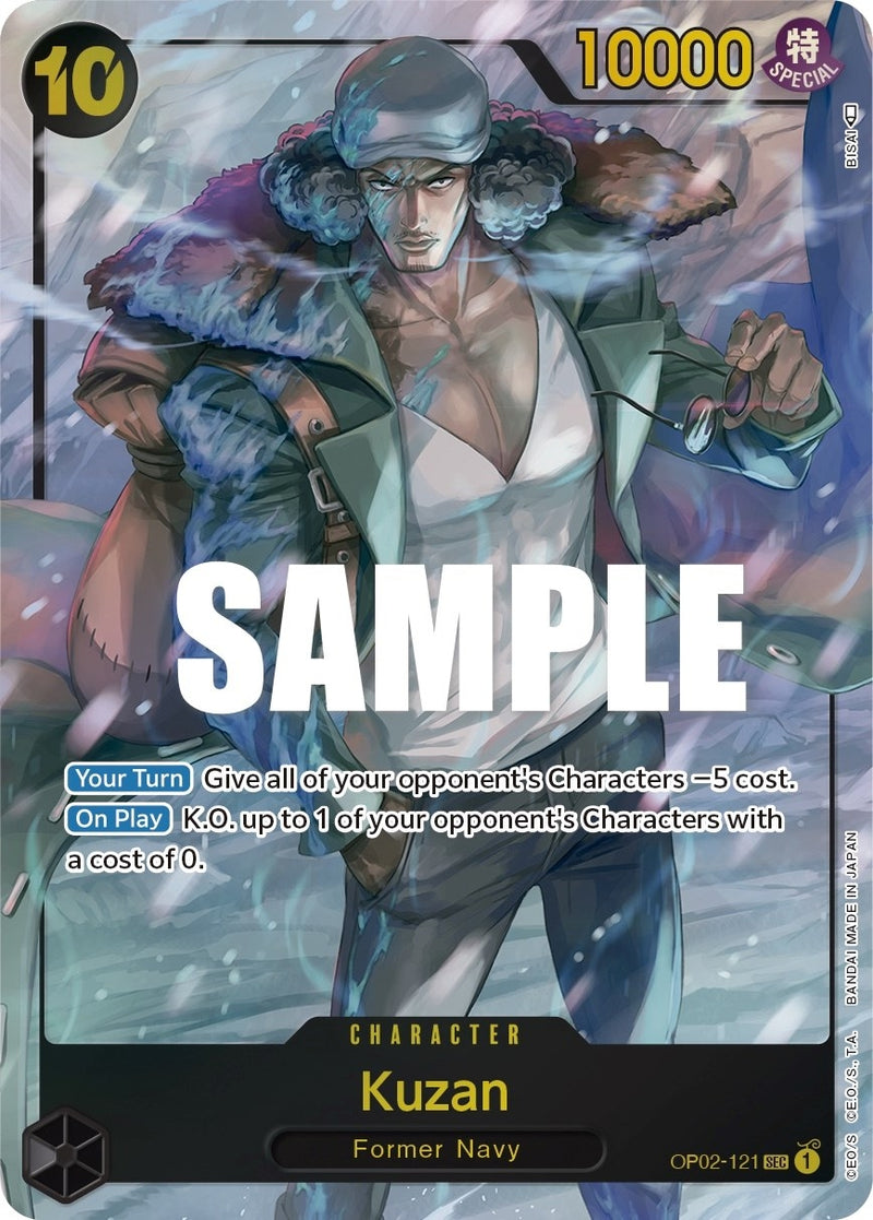 Kuzan (121) (Alternate Art) (OP02-121) (Paramount War)