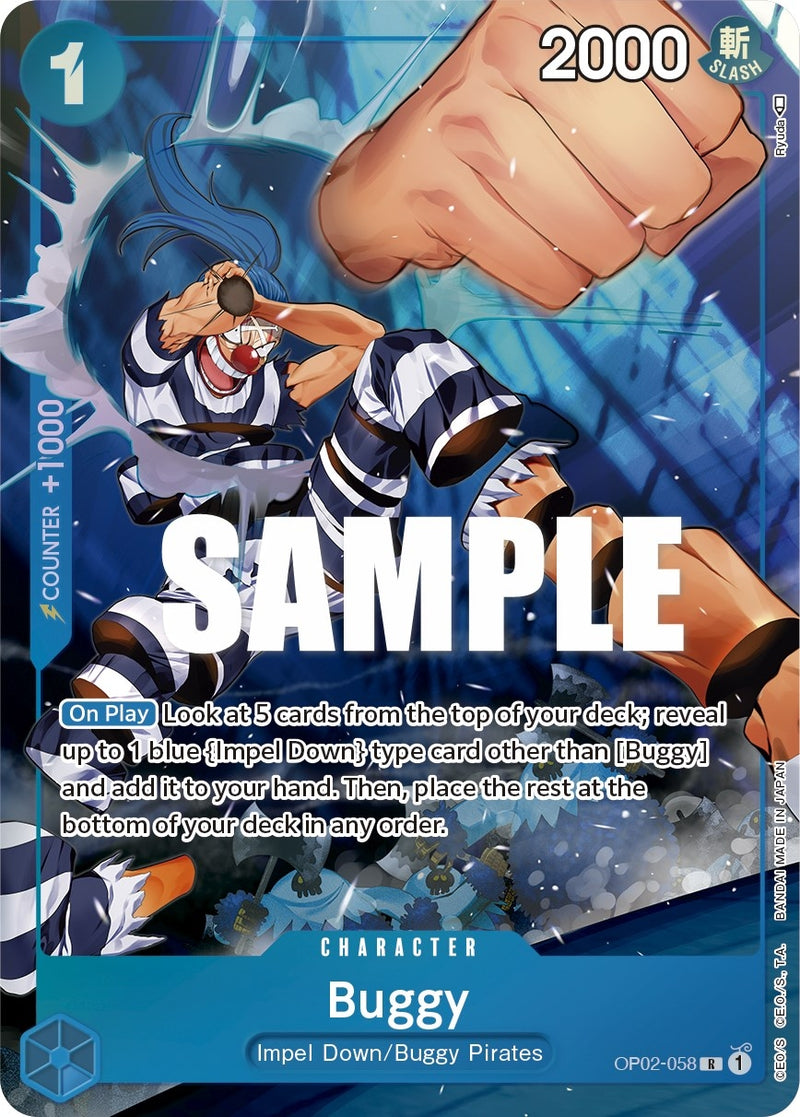 Buggy (Alternate Art) (OP02-058) (Paramount War)