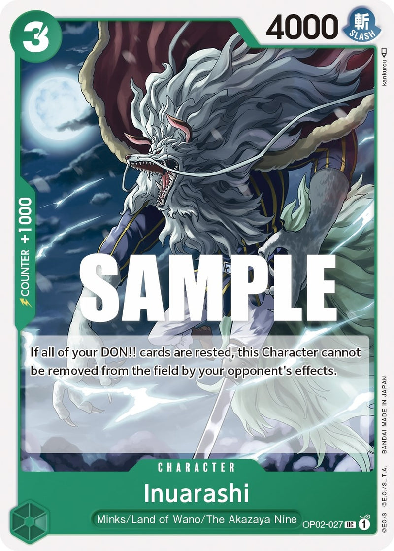 Image for Inuarashi (OP02-027) (Paramount War) - One Piece Card Game