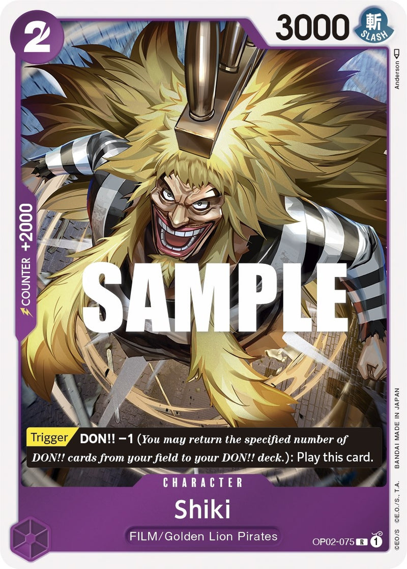 Image for Shiki (OP02-075) (Paramount War) - One Piece Card Game