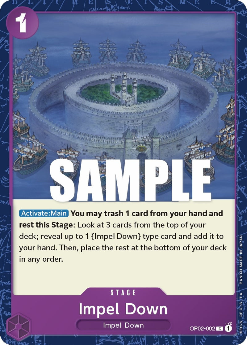 Image for Impel Down (OP02-092) (Paramount War) - One Piece Card Game