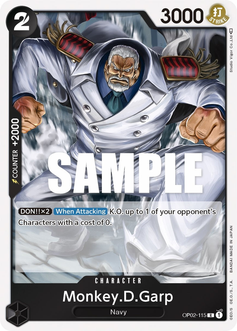 Image for Monkey.D.Garp (115) (OP02-115) (Paramount War) - One Piece Card Game