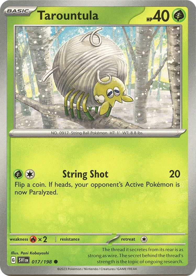 Image for Tarountula (017/198) (SV01: Scarlet & Violet Base Set) - Pokemon