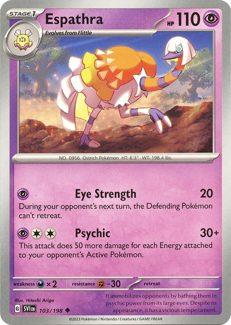 Image for Espathra (103/198) (SV01: Scarlet & Violet Base Set) - Pokemon