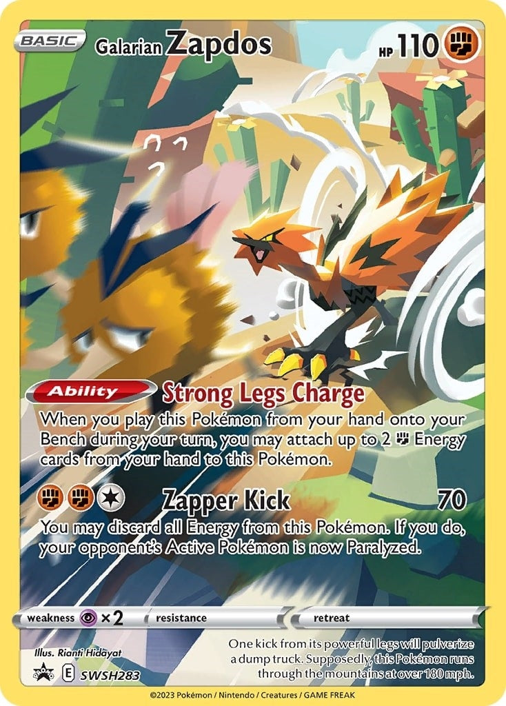 Image for Galarian Zapdos - SWSH283 (SWSH283) (SWSH: Sword & Shield Promo Cards) - Pokemon
