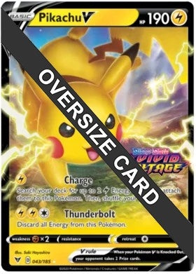 Image for Pikachu V - 043/185 (Vivid Voltage Stamped) (043/185) (Jumbo Cards) - Pokemon