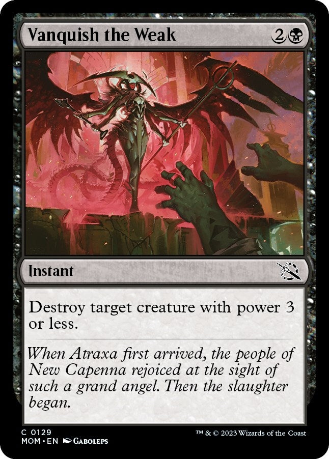 Image for Vanquish the Weak (129) - Magic: The Gathering