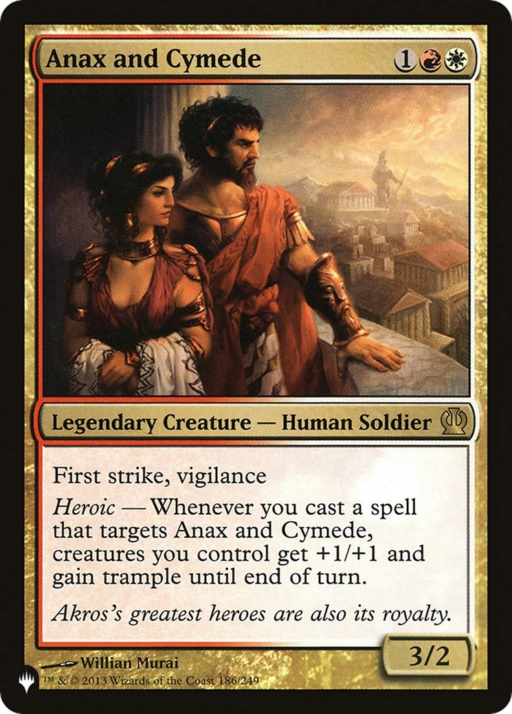 Anax and Cymede (186/249) (The List Reprints)