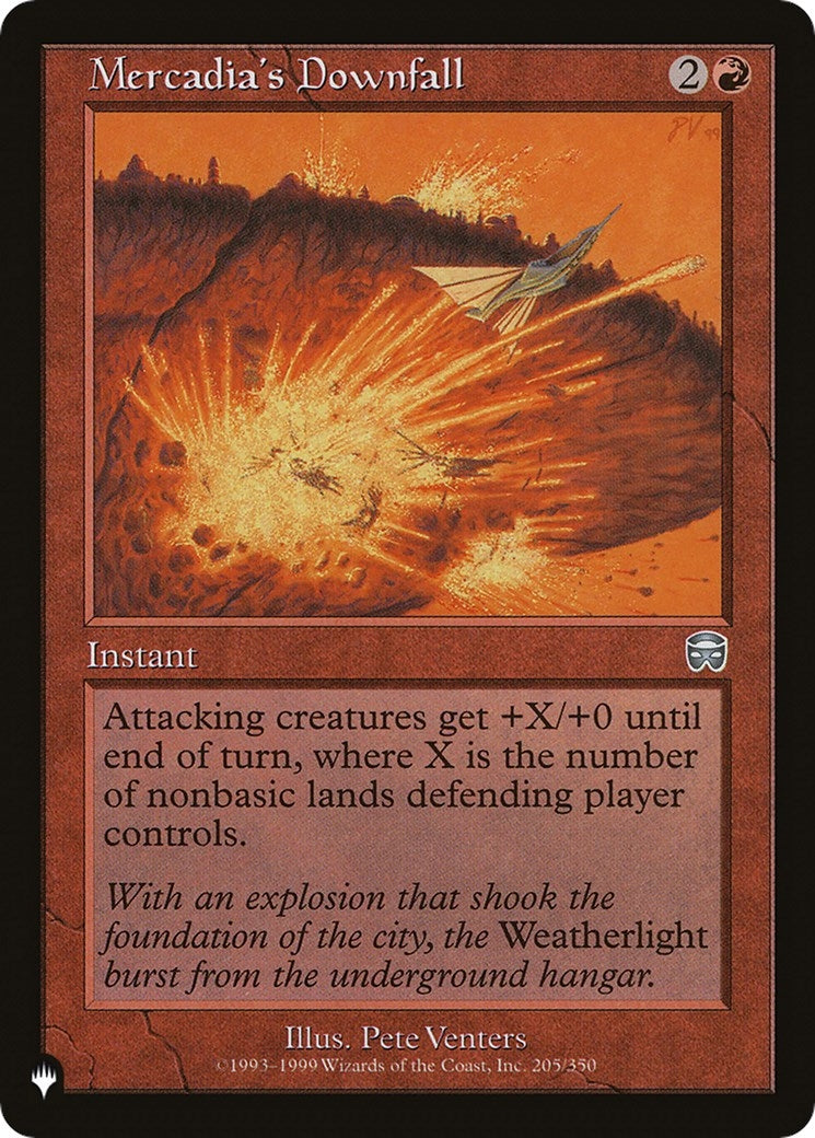 Image for Mercadia's Downfall (205/350) (The List Reprints) - Magic: The Gathering