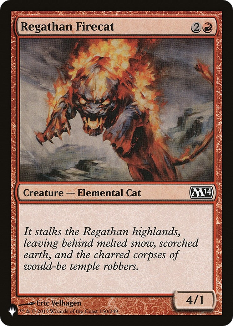 Image for Regathan Firecat (150/249) (The List Reprints) - Magic: The Gathering