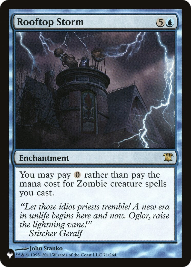 Rooftop Storm (71/264) (The List Reprints)