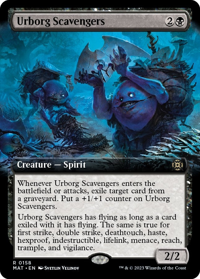 Image for Urborg Scavengers (Extended Art) (158) - Magic: The Gathering