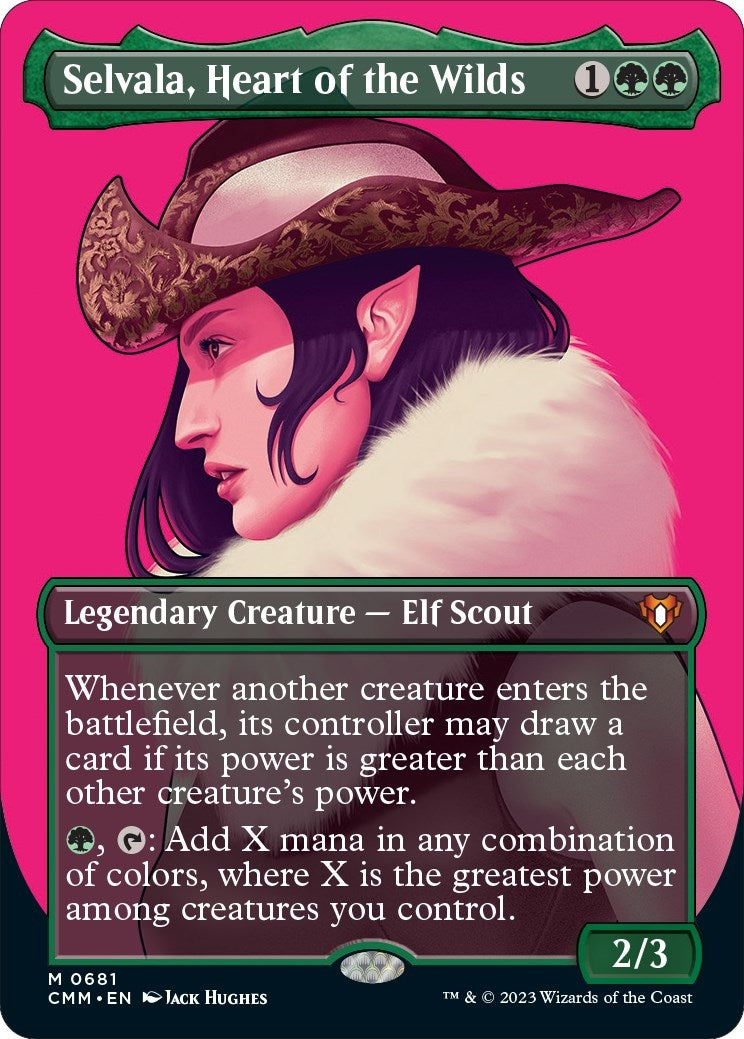 Image for Selvala, Heart of the Wilds (Borderless) (681) (Commander Masters) - Magic: The Gathering