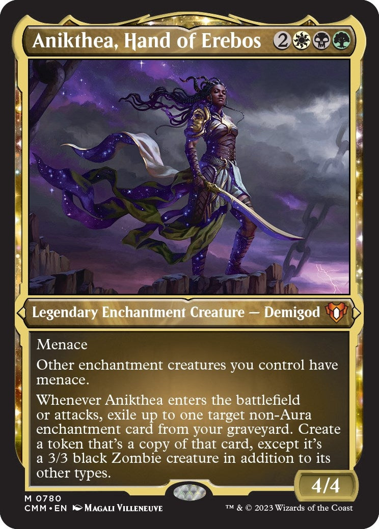 Anikthea, Hand of Erebos (Display Commander) (Foil Etched) - Thick Stock (780) (Commander Masters)