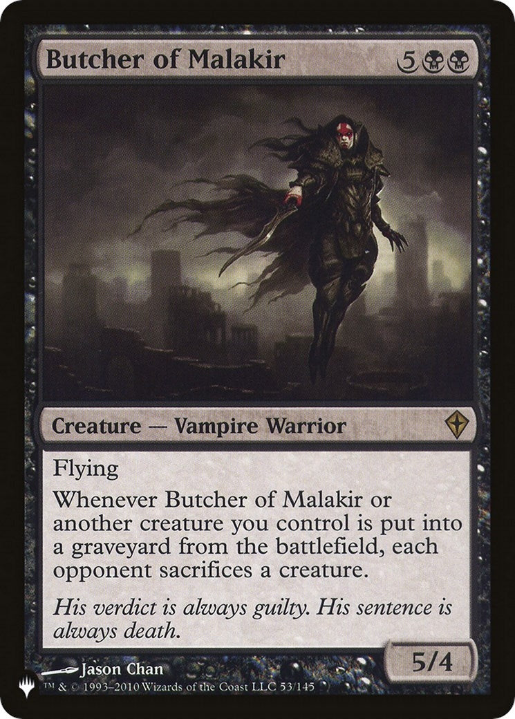 Butcher of Malakir (53) (The List Reprints)