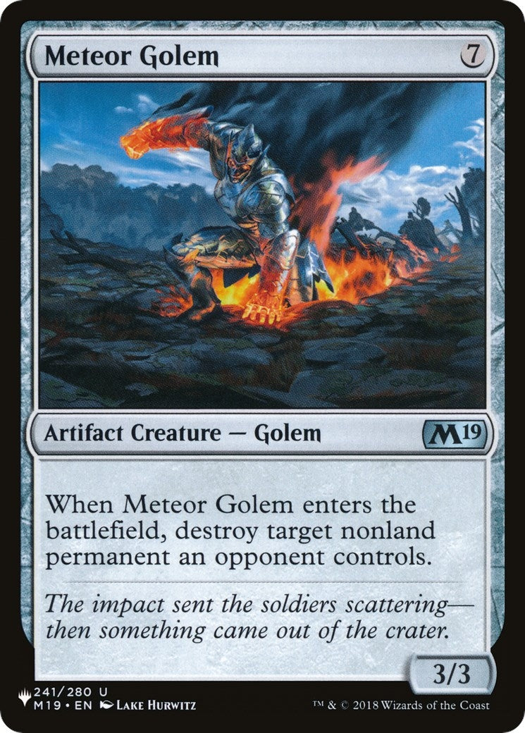 Meteor Golem (241) (The List Reprints)