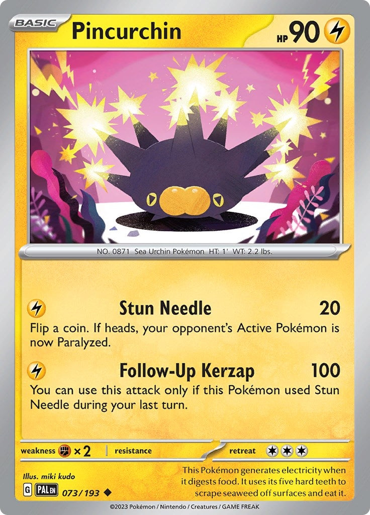 Image for Pincurchin (073/193) (SV02: Paldea Evolved) - Pokemon