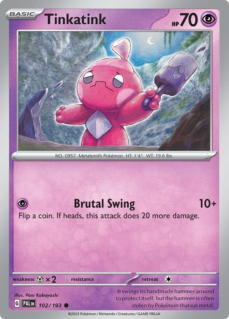 Image for Tinkatink (102/193) (SV02: Paldea Evolved) - Pokemon