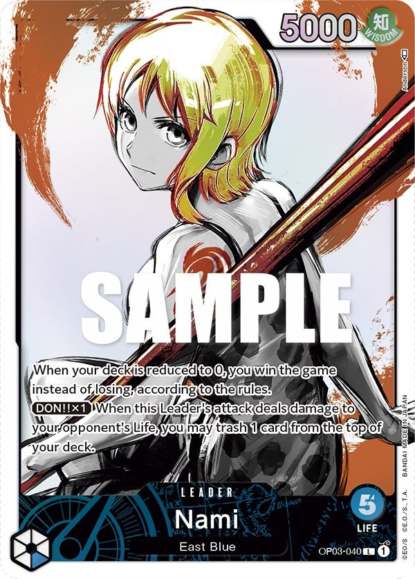 Nami (040) (Alternate Art) (OP03-040) (Pillars of Strength)