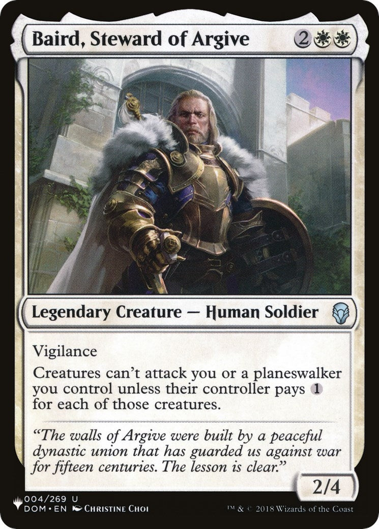 Baird, Steward of Argive (004/269) (The List Reprints)