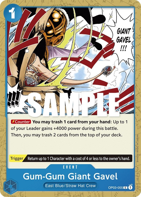 Image for Gum-Gum Giant Gavel (OP03-055) (Pillars of Strength) - One Piece Card Game