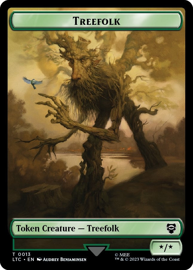 Treefolk // Food (0009) Double-Sided Token (13 // 9)