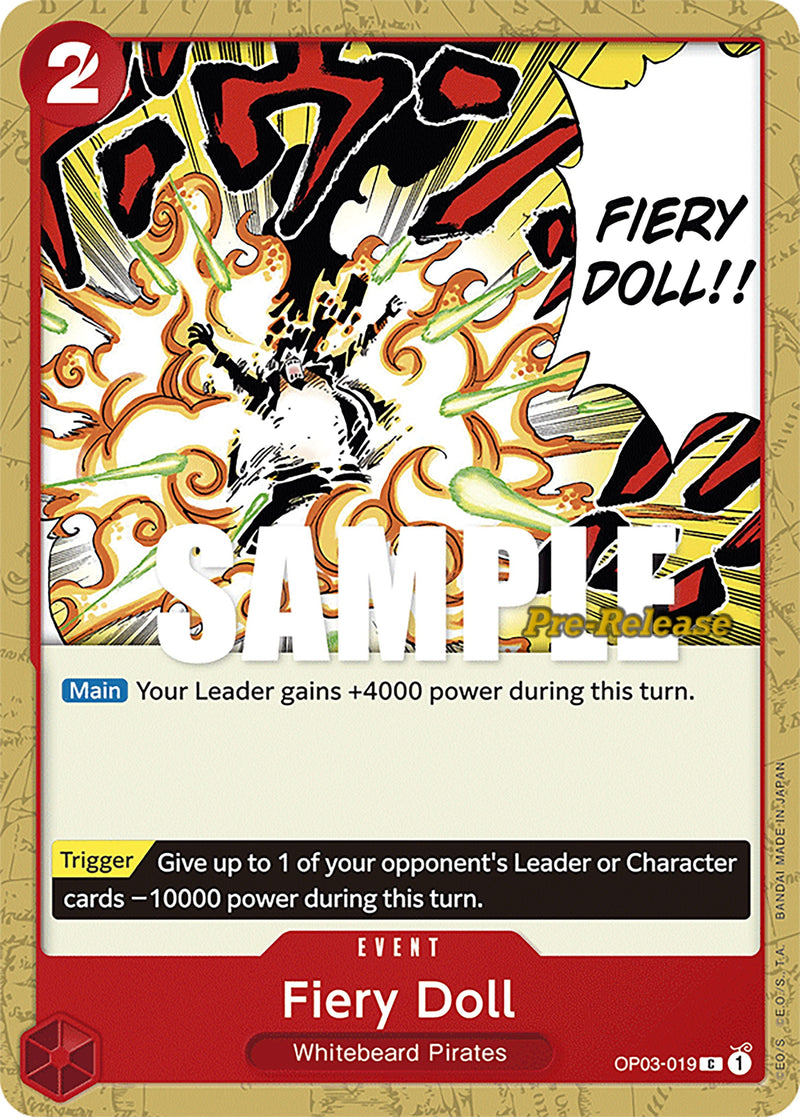Fiery Doll (OP03-019) (Pillars of Strength Pre-Release Cards)