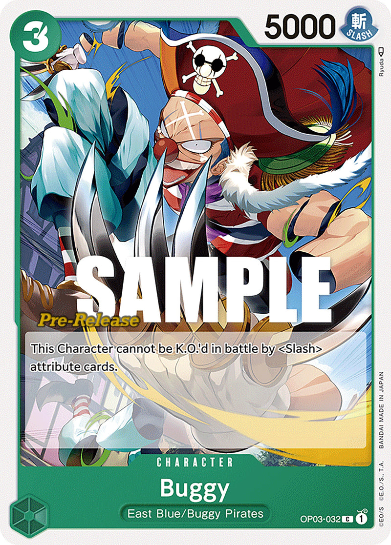 Buggy (032) (OP03-032) (Pillars of Strength Pre-Release Cards)