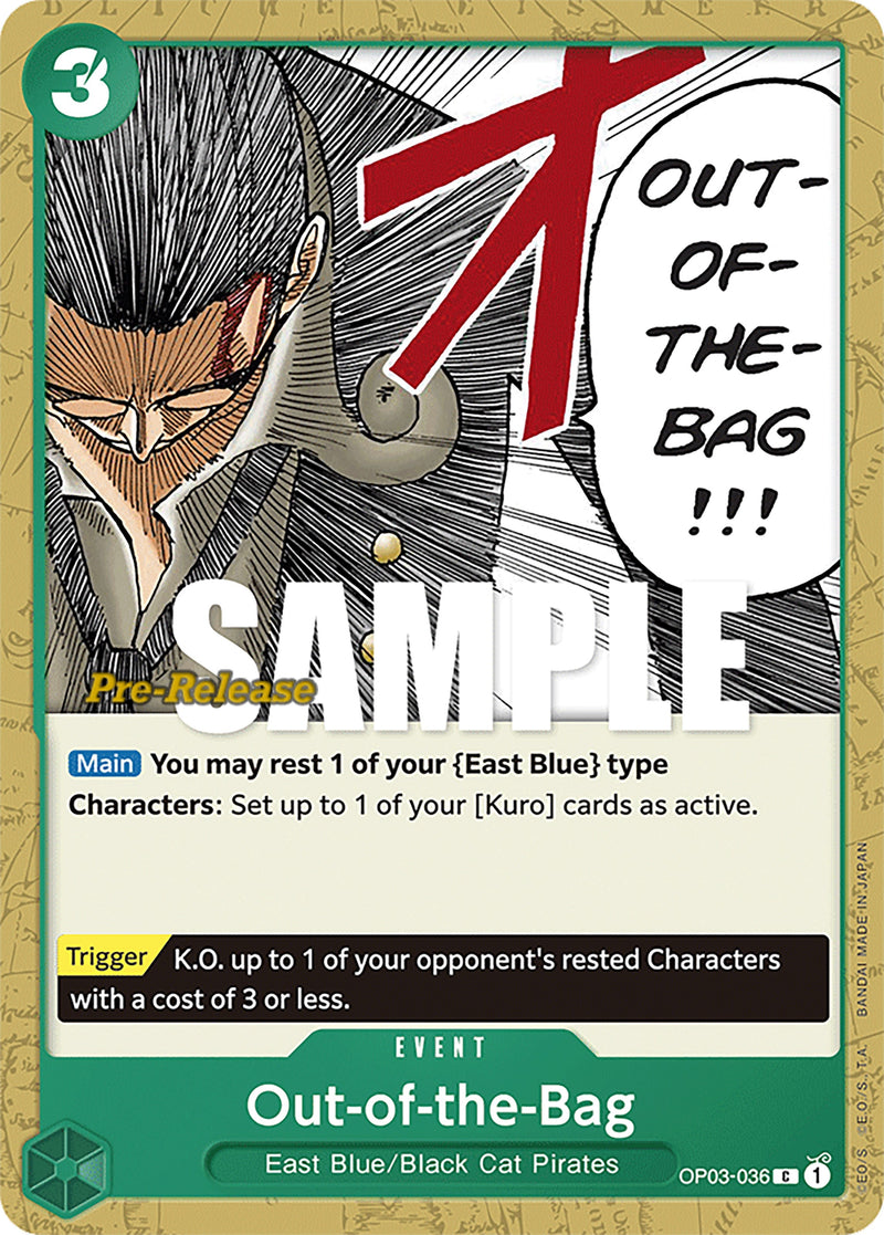 Image for Out-of-the-Bag (OP03-036) (Pillars of Strength Pre-Release Cards) - One Piece Card Game