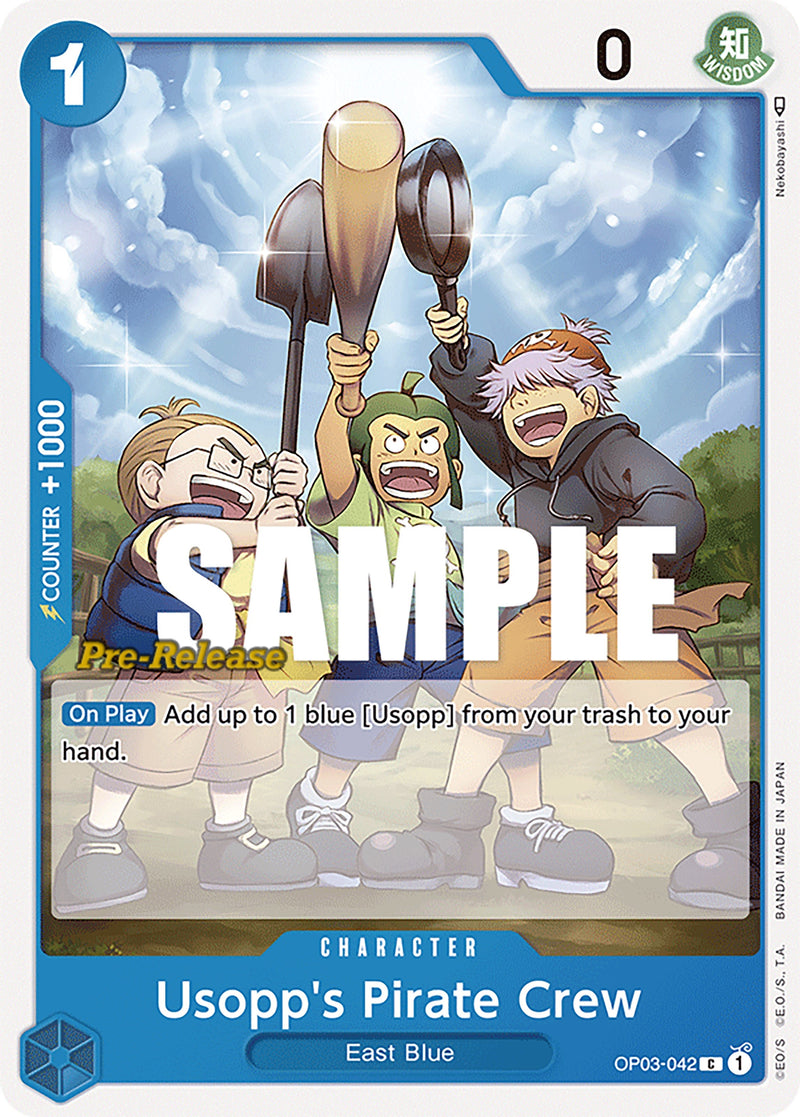 Image for Usopp's Pirate Crew (OP03-042) (Pillars of Strength Pre-Release Cards) - One Piece Card Game