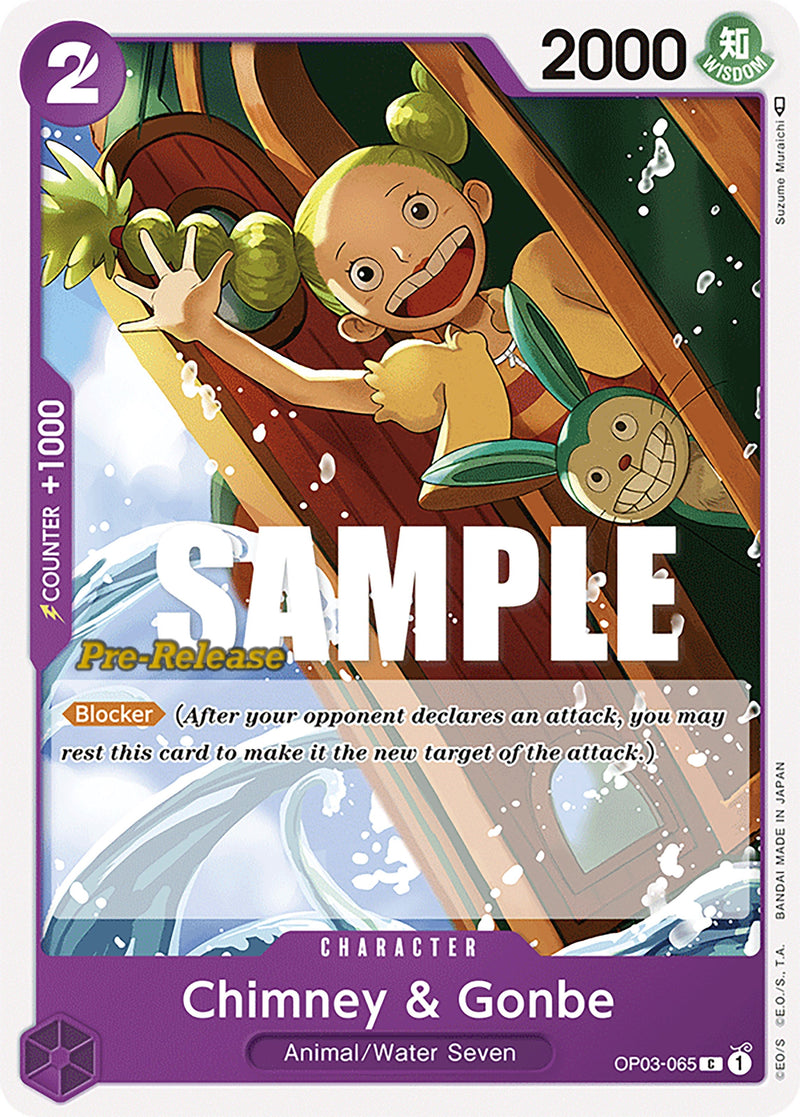 Chimney & Gonbe (OP03-065) (Pillars of Strength Pre-Release Cards)