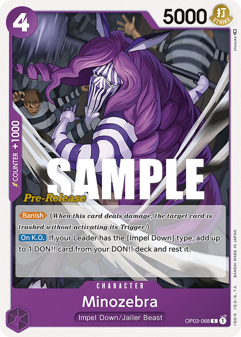 Image for Minozebra (OP03-068) (Pillars of Strength Pre-Release Cards) - One Piece Card Game