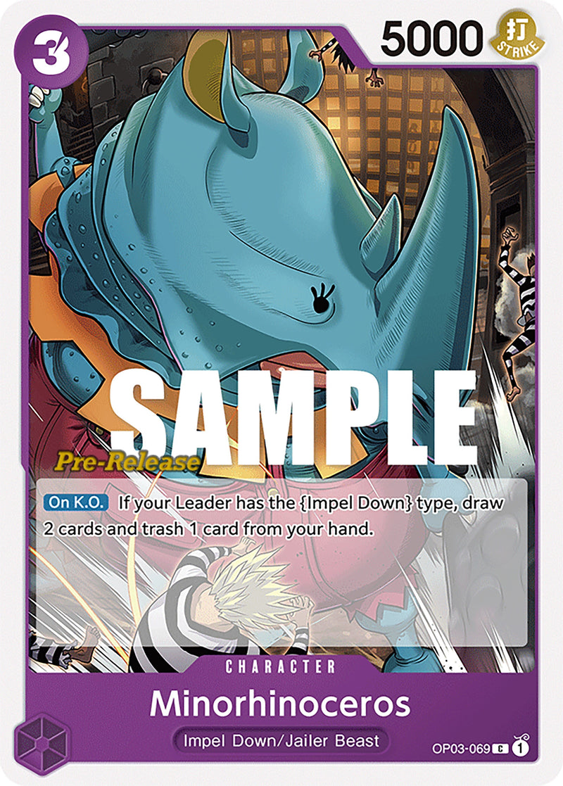 Minorhinoceros (OP03-069) (Pillars of Strength Pre-Release Cards)