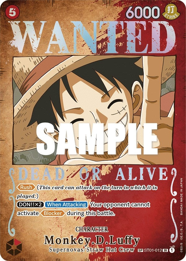 Monkey.D.Luffy (Wanted Poster) (ST01-012) (Pillars of Strength)
