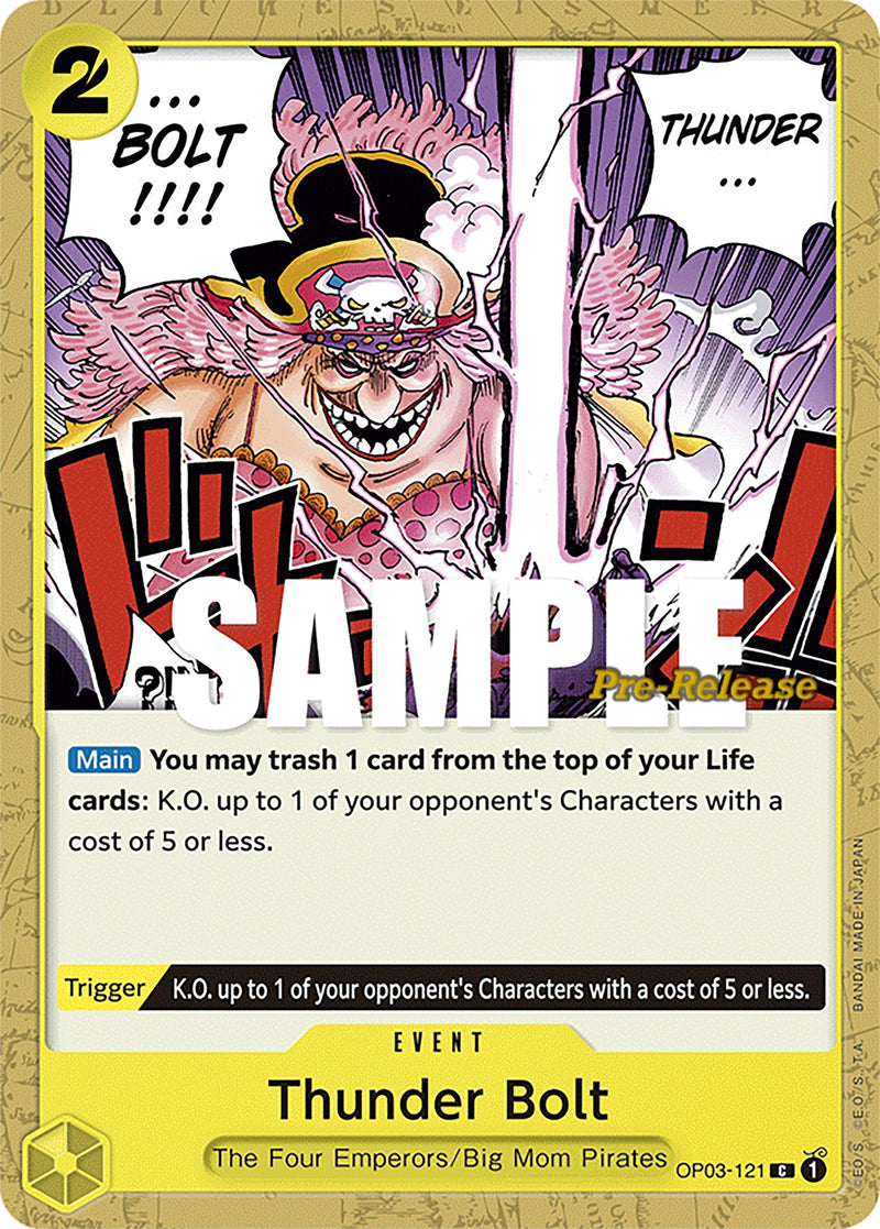 Image for Thunder Bolt (OP03-121) (Pillars of Strength Pre-Release Cards) - One Piece Card Game