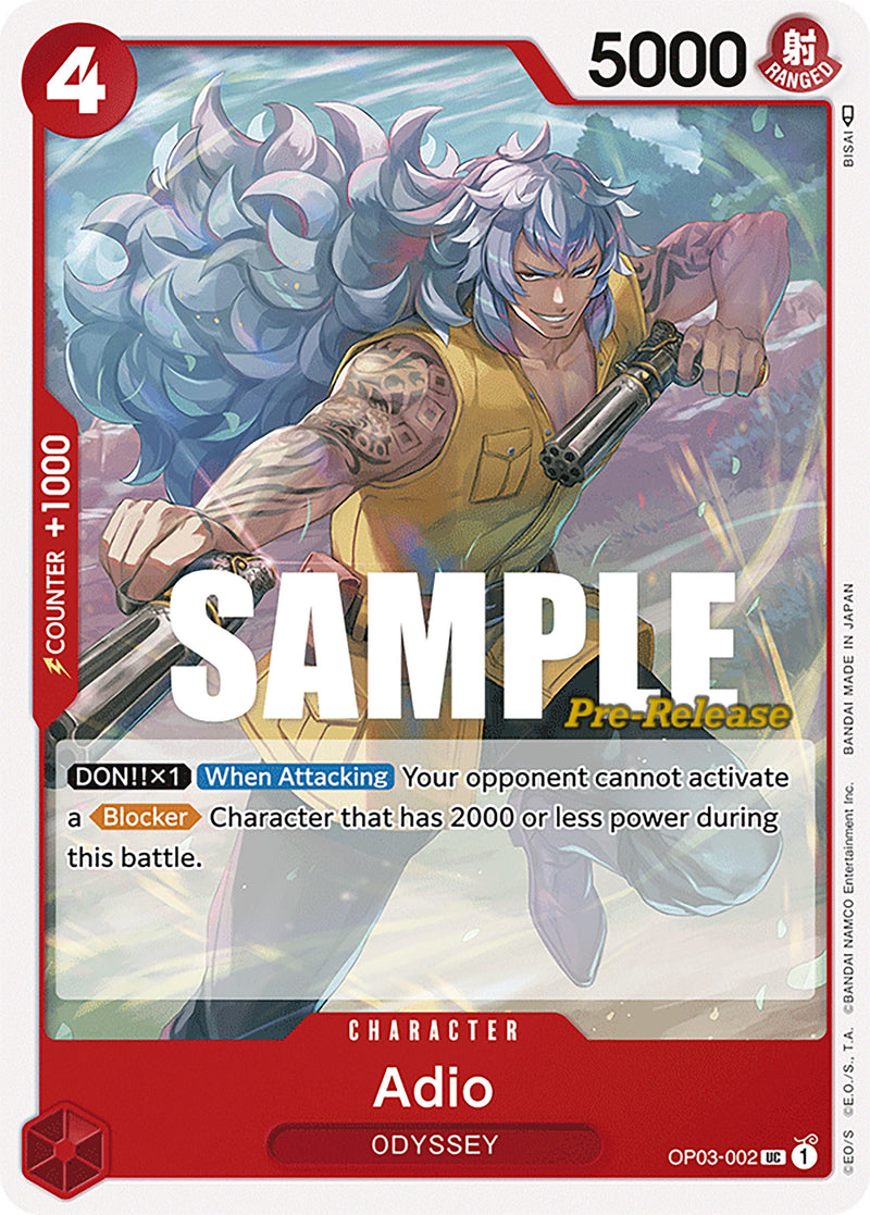 Adio (OP03-002) (Pillars of Strength Pre-Release Cards)