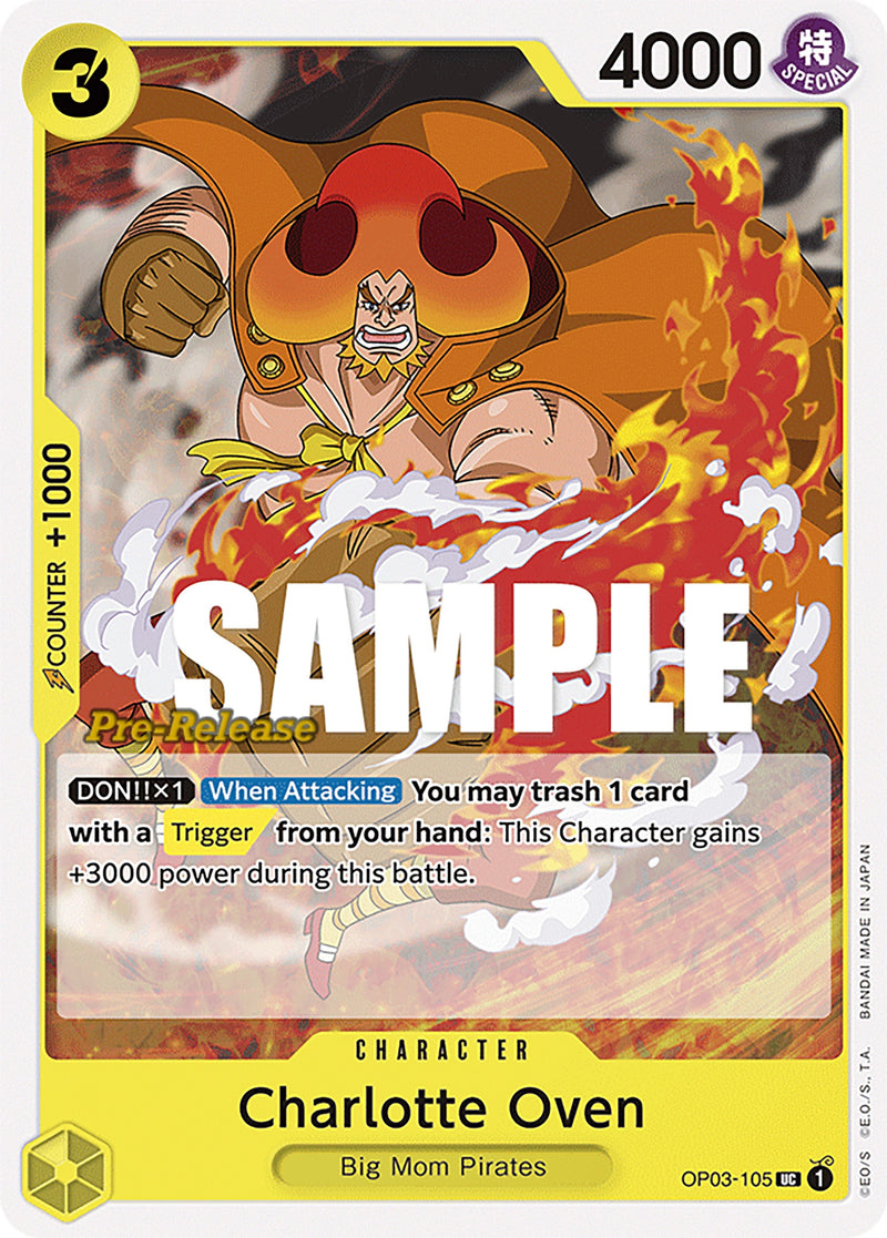 Image for Charlotte Oven (OP03-105) (Pillars of Strength Pre-Release Cards) - One Piece Card Game