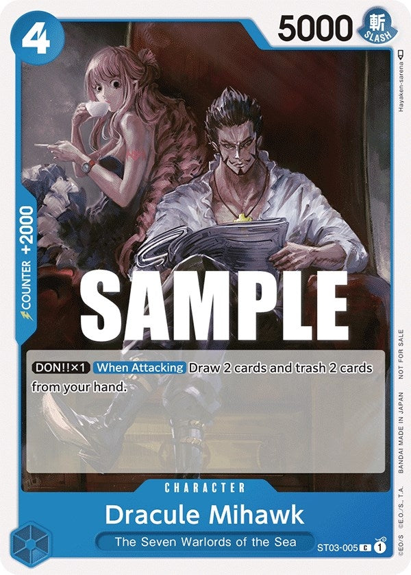 Image for Dracule Mihawk (Tournament Pack Vol. 4) (ST03-005) (One Piece Promotion Cards) - One Piece Card Game