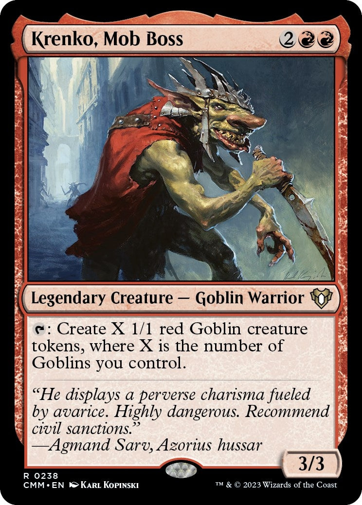 Krenko, Mob Boss (238) (Commander Masters)