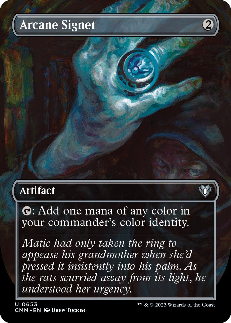 Arcane Signet (Borderless) (653) (Commander Masters)