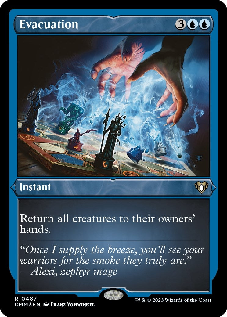 Evacuation (Foil Etched) (487) (Commander Masters)