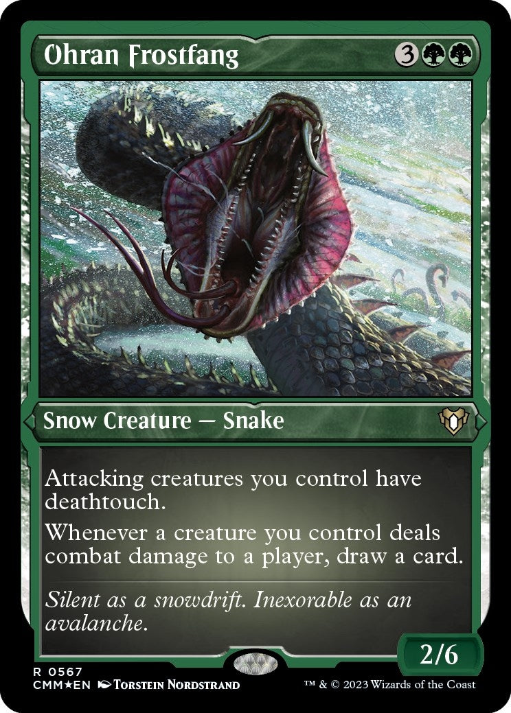 Ohran Frostfang (Foil Etched) (567) (Commander Masters)