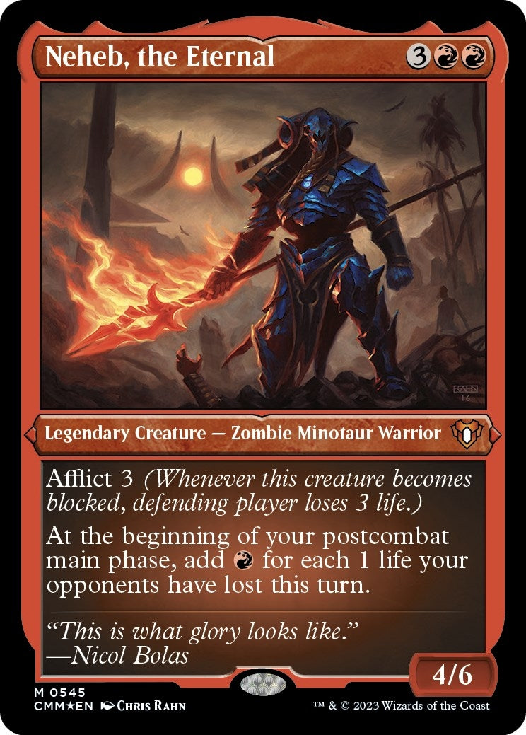 Neheb, the Eternal (Foil Etched) (545) (Commander Masters)
