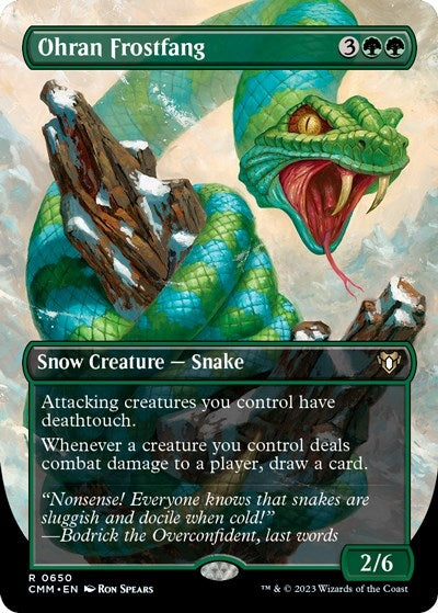 Ohran Frostfang (Borderless) (650) (Commander Masters)