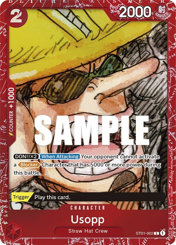 Image for Usopp (Premium Card Collection -ONE PIECE FILM RED Edition-) (ST01-002) (One Piece Promotion Cards) - One Piece Card Game