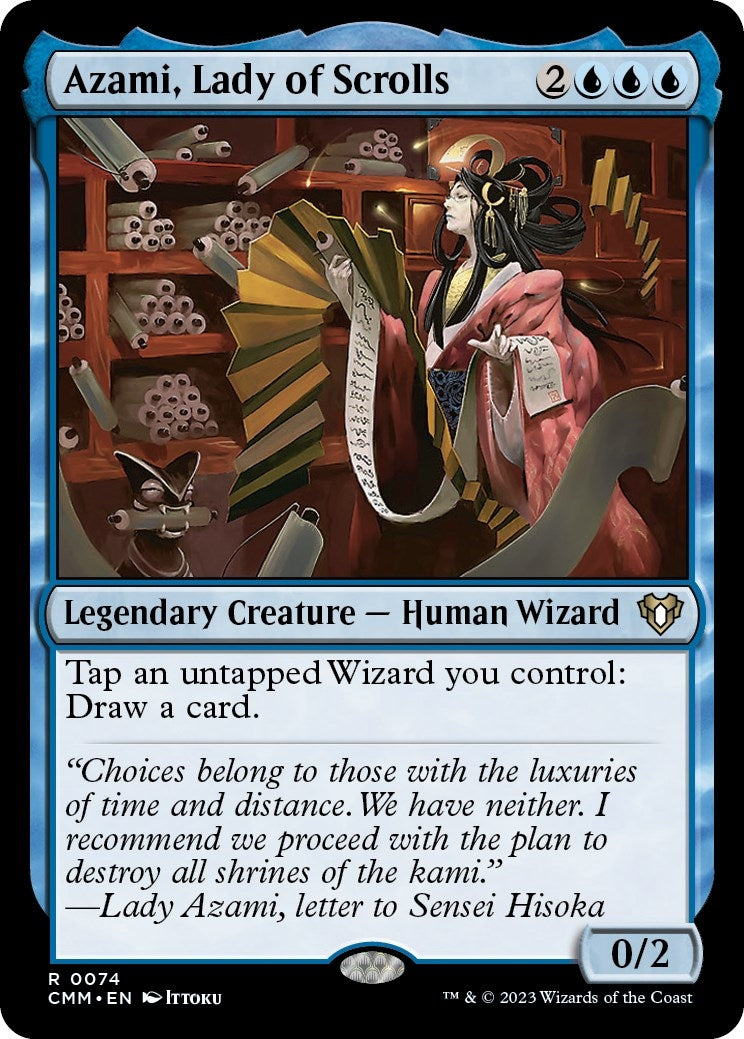 Azami, Lady of Scrolls (74) (Commander Masters)